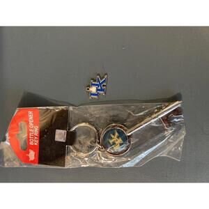 Kentucky Wildcats Bottle Opener Key Ring with UK Charm (SR1146)